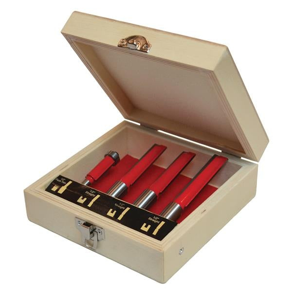 Faithfull Router Bit Set for Worktop Jig, 4 Piece