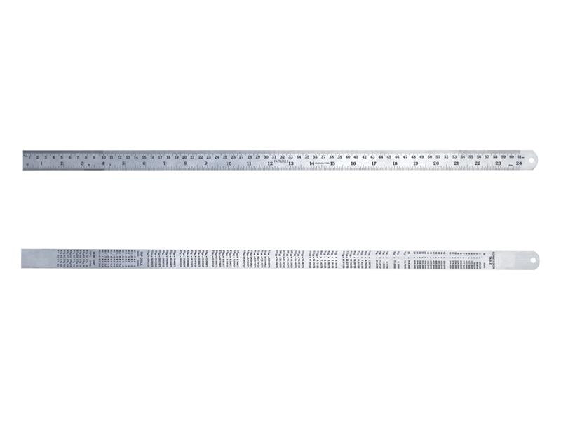 Faithfull Steel Rule 600mm / 24in x 25mm