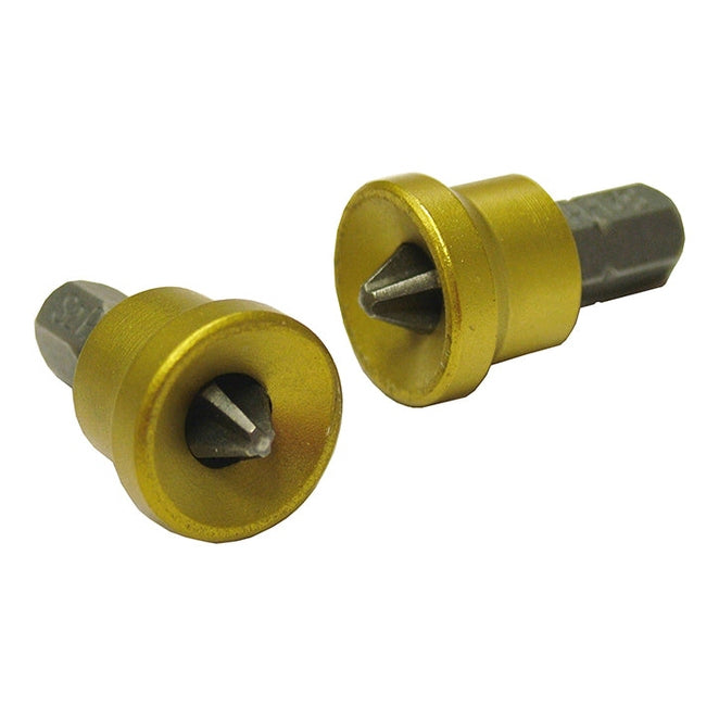 Faithfull Drywall Screwdriver Adaptor + PH2 Bits (2)