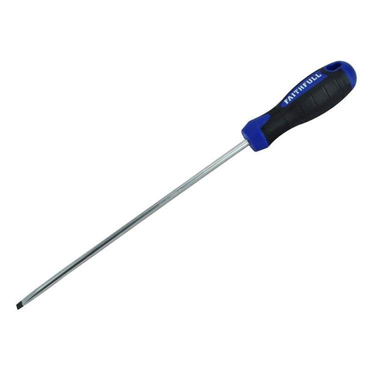 Faithfull Soft Grip Screwdriver Parallel Slotted Tip 5.5 x 200mm - Watson Hire