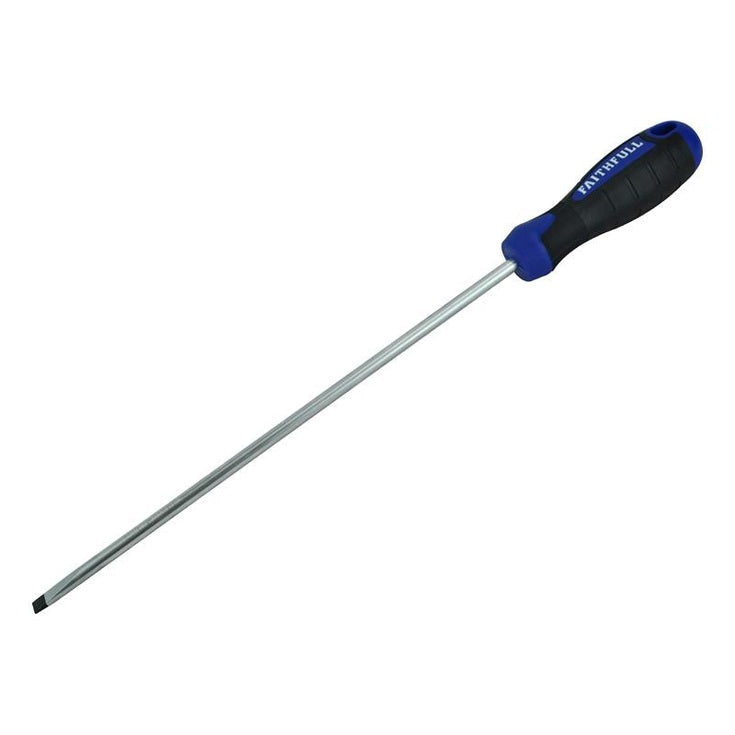 Faithfull Soft Grip Screwdriver Parallel Slotted Tip 6.5 x 250mm