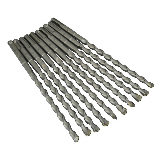 Faithfull SDS Plus Drill Bit 10mm OL: 210mm WL: 150mm Bulk 10