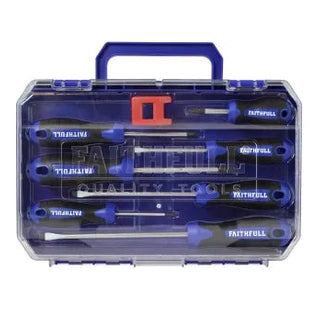 FAITHFULL 8 PIECE SOFT GRIP SCREWDRIVER SET
