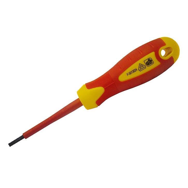 Faithfull VDE Soft Grip Screwdriver Parallel Slotted Tip 2.5 x 75mm