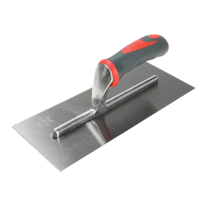 FAITHFULL SOFT GRIP NOTCHED TROWEL S/S 280 X 115MM