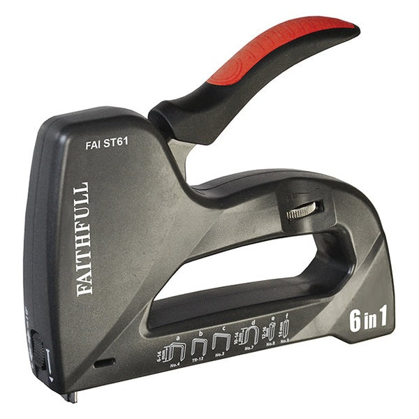 Faithfull Heavy-Duty 6-in-1 Tacker/Nailer