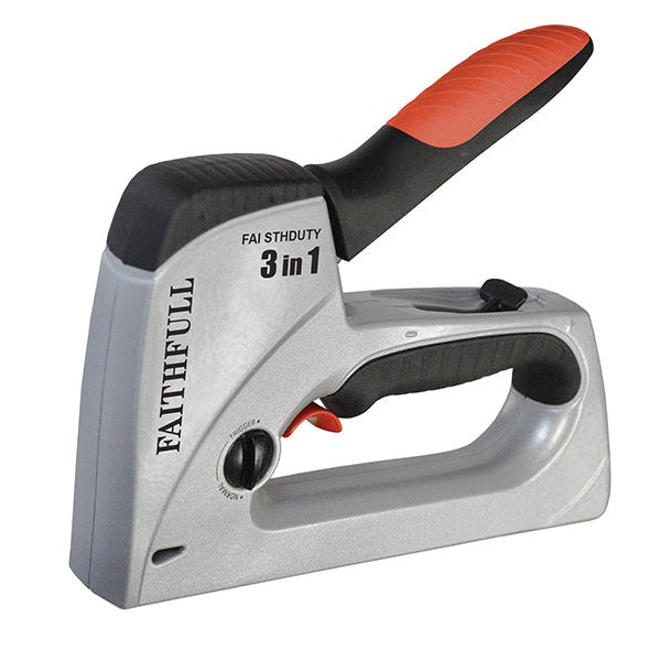 Faithfull Heavy-Duty Triggershot 3-in-1 Tacker/Nailer