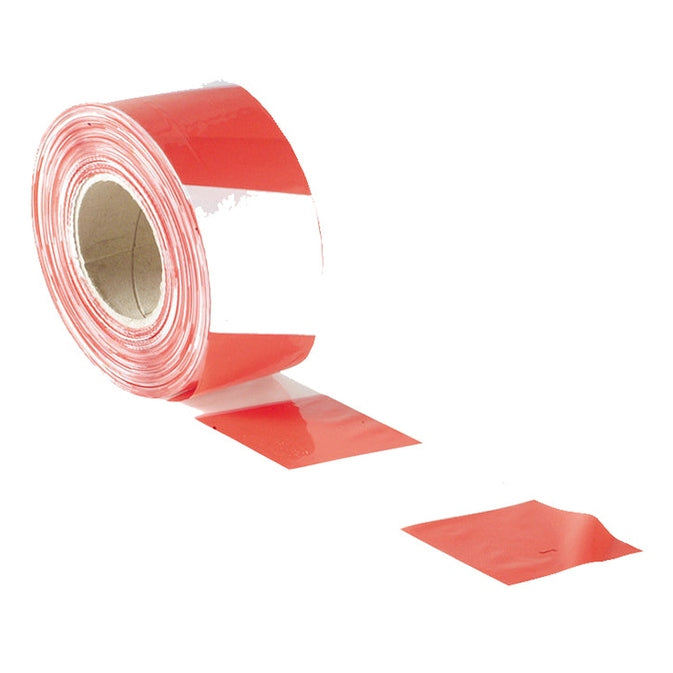 Faithfull Barrier Tape 70mm x 500m Red & White - Watson Hire