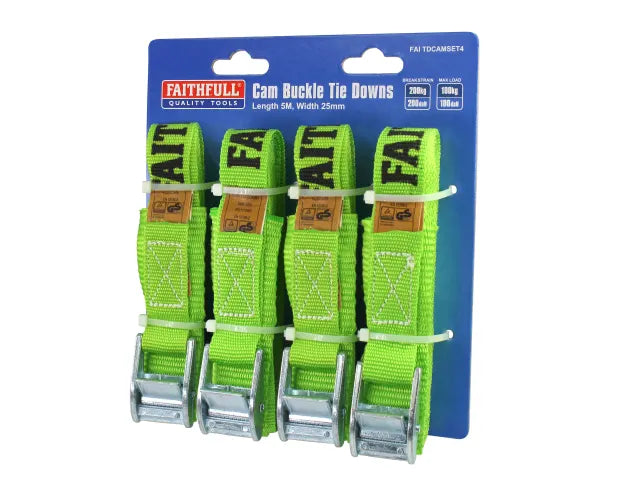 FAITHFULL 4PC CAM TIE DOWN SET (FAITDCAMSET4)