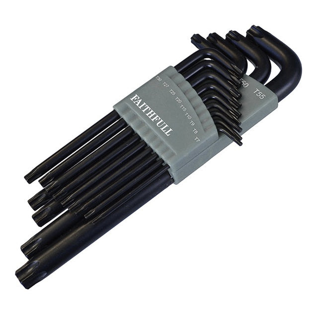 Faithfull Star Long Arm Key Set of 13 (TX7-TX55)