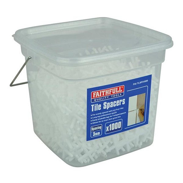 Faithfull Tile Spacer Long Leg 3mm (Tub 1000)