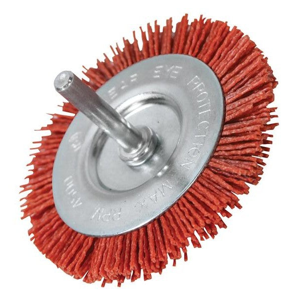 Faithfull Nylon Wheel Flat 75mm x 6mm Shank