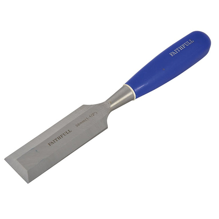 Faithfull Bevel Edge Chisel Blue Grip 38mm (1.1/2in)