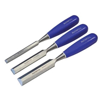 FAITHFULL BLUE BEVEL EDGE CHISEL SET (3)