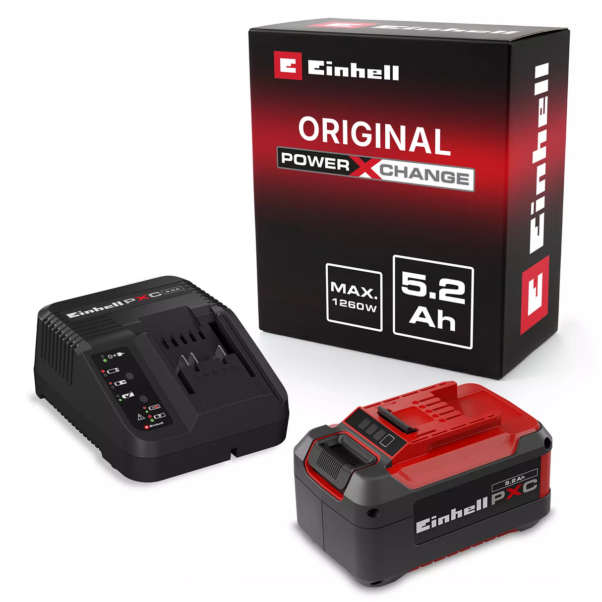 EINHELL POWER X-CHANGE 18V 5.2AH BATTERY & CHARGER KIT