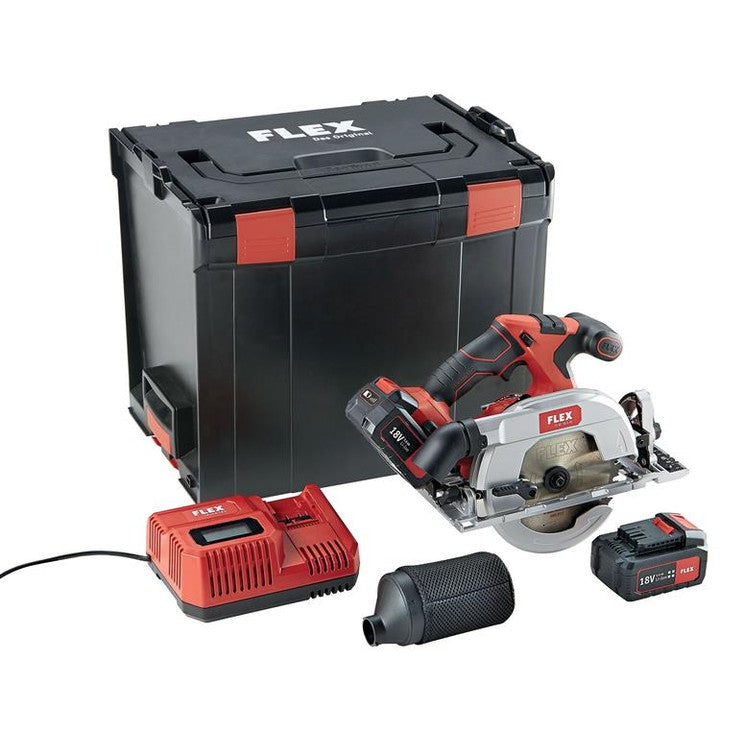 Flex Power Tools CS 62 18 EC Brushless Circular Saw 165mm 18V 2 x 5.0Ah Li-ion
