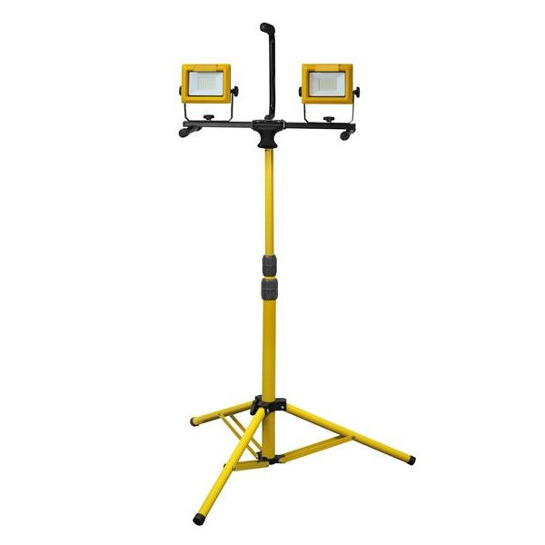 Faithfull Power Plus LED Twin Tripod Site Light 70W 240V