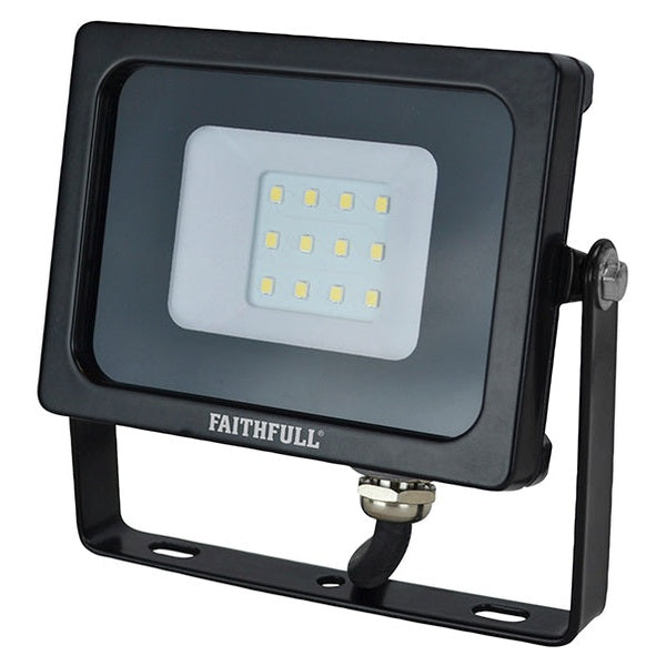 Faithfull Power Plus SMD LED Wall Mounted Floodlight 10W 800 lumen 240V