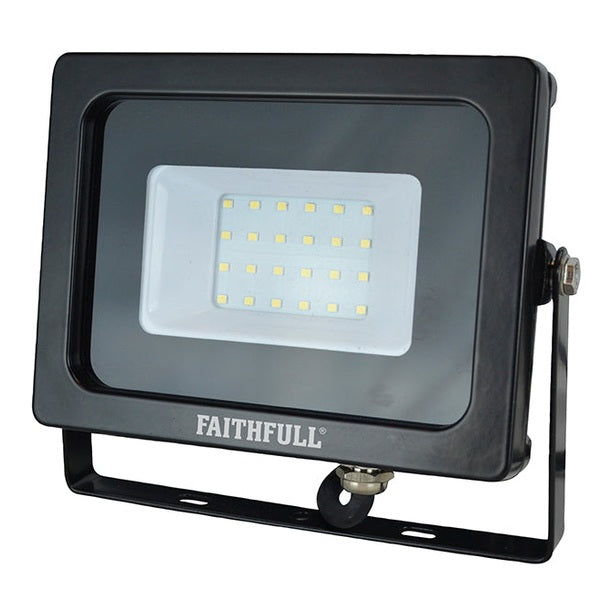 Faithfull Power Plus SMD LED Wall Mounted Floodlight 20W 1600 lumen 240V