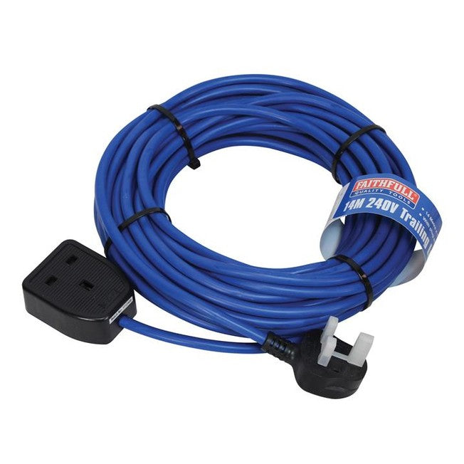 Faithfull Power Plus Trailing Lead 240V 13A 1.5mm Cable 14m