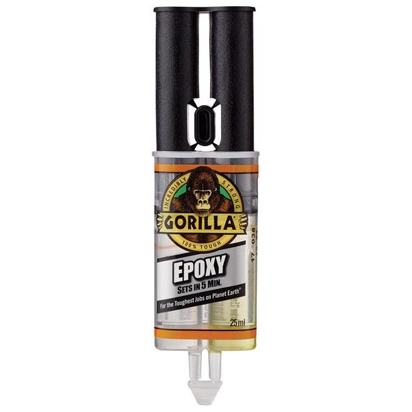 Gorilla Glue Gorilla 5 Min 2-Part Epoxy Syringe 25ml