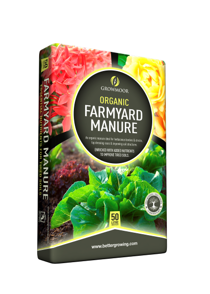 GROWMOOR ORGANIC MANURE 50LTR