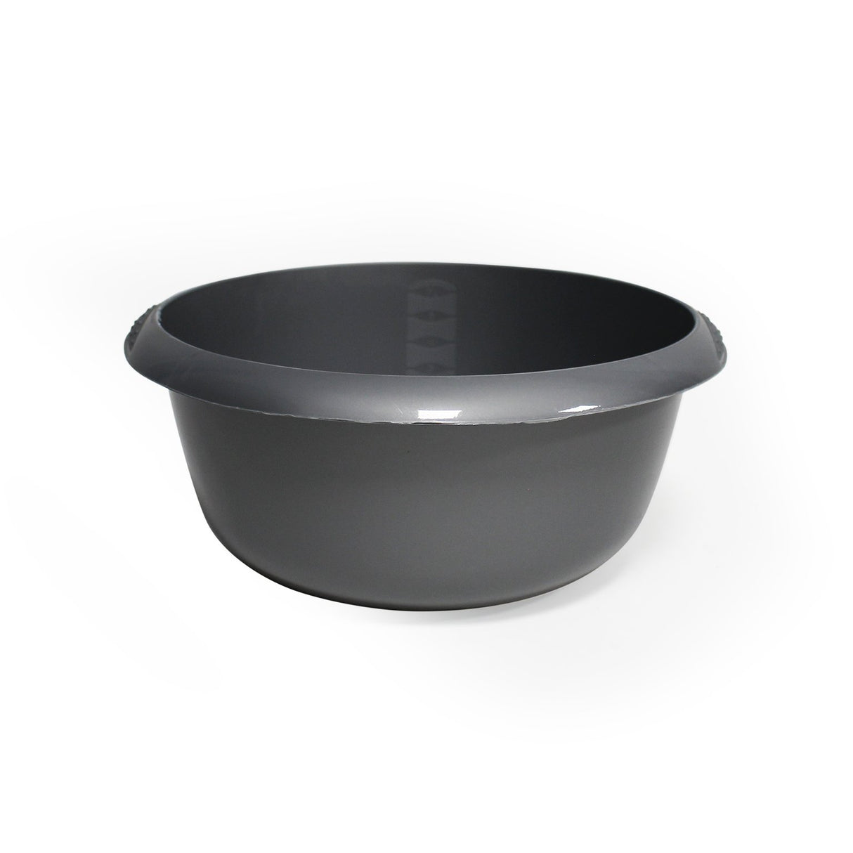 HOME ESSENTIALS 13 INCH POLY ROUND BASIN 8 LTR GREY