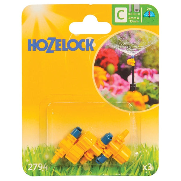 Hozelock 2794 Adjustable 180° Micro Spray Jet (Pack 3)