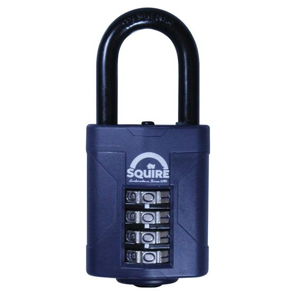 Squire CP50/1.5 Combination Padlock 4-Wheel 50mm Long Shackle 38mm