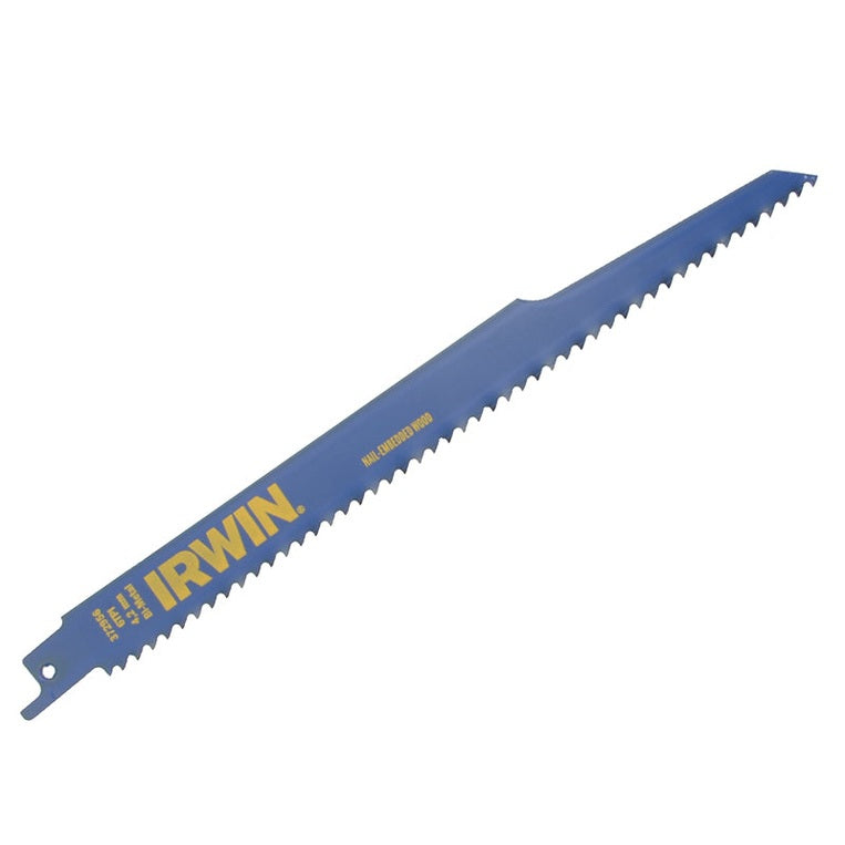 IRWIN® 956R Sabre Saw Blade Nail Embedded Wood Cutting 225mm Pack of 2