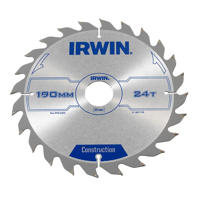 IRWIN® Construction Circular Saw Blade 190 x – Watson Hire
