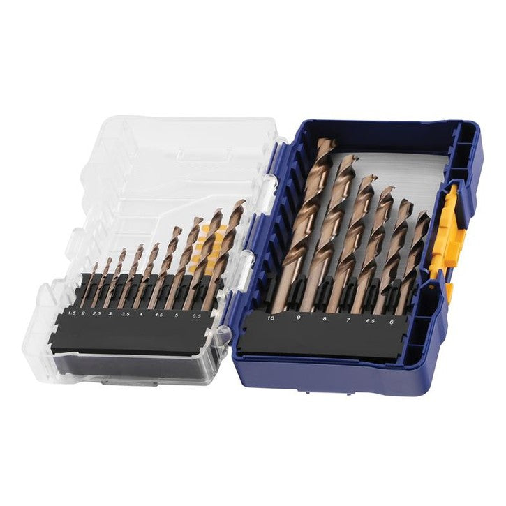 IRWIN® HSS Cobalt Drill Bit Set, 15 Piece