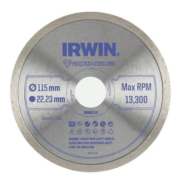 IRWIN® Continuous Rim Diamond Blade 115 x 22.23mm