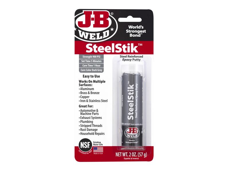 JB WELD STEEL STIK STICK SETS IN 5 MINUTES 57G