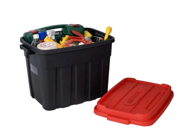 KETER TUFF TOTE 140L BLACK/RED