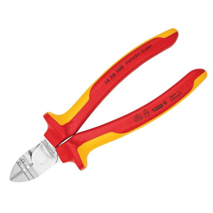 Knipex VDE Diagonal Insulation Stripper & Side Cutter 160mm