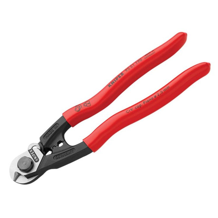Knipex Wire Rope/Bowden Cable Cutter PVC Grip 190mm