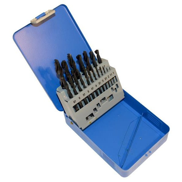 Krino Rolled HSS Twist Drill Bit Set, 25 Piece