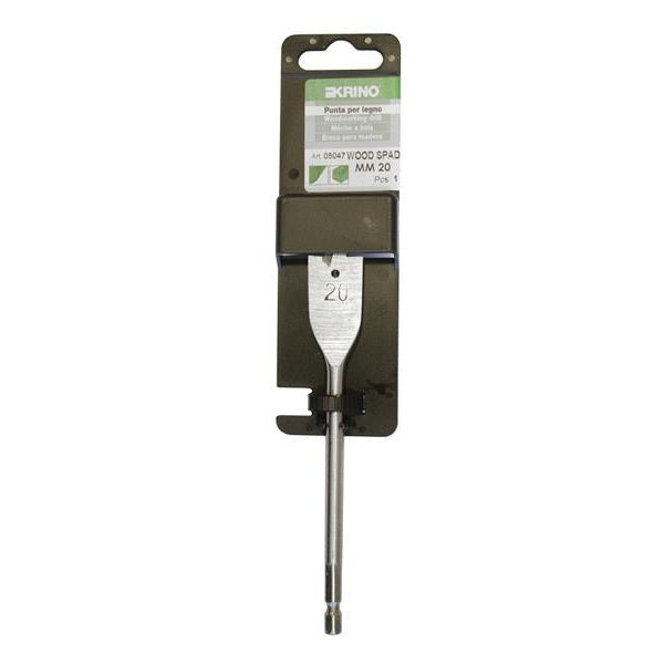 Krino Flat Wood Drill Bit 20mm Display Pack