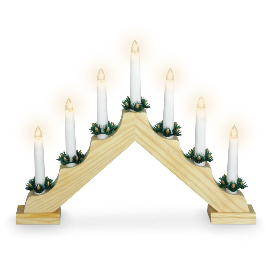 7 LED CANDLE BRIDGE (BATTERY OPERATED)