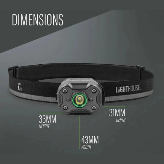 LIGHTHOUSE 400 LUMENS ELITE RECHARGEABLE HEADLIGHT