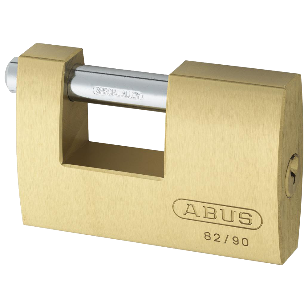 ABUS 82 SERIES MONOBLOC BRASS SHUTTER LOCK 90MM CD