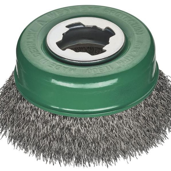 Lessmann X-Lock Crimped Stainless Steel Brush 85mm Non Spark