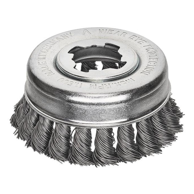 Lessmann X-Lock Steel Knot Cup Brush 85mm Non Spark