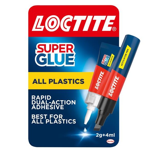 Loctite Super Glue All Plastics Pen 2g + 4ml Tube