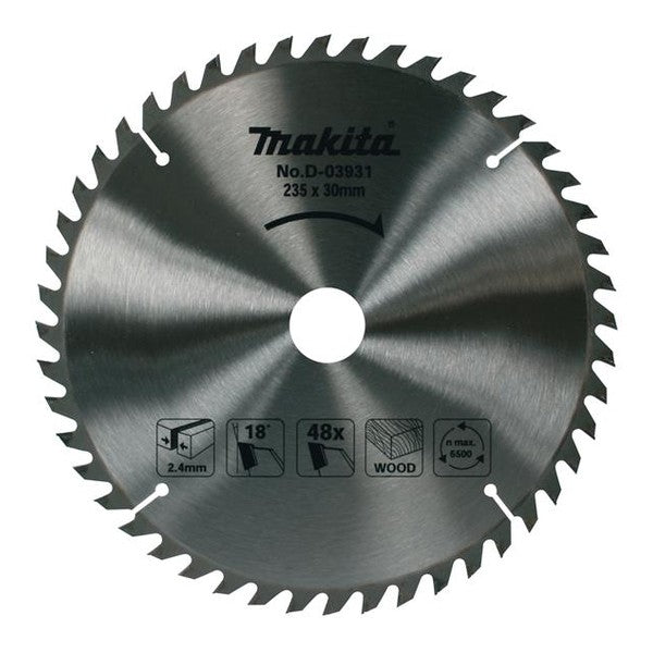 Makita D-03931 TCT Circular Saw Blade 235 x 30mm x 48T