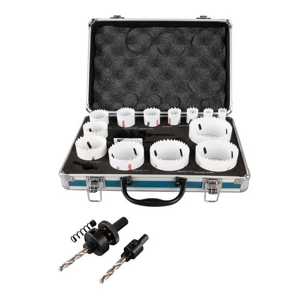 Makita D-47307 Universal Holesaw Set, 16 Piece