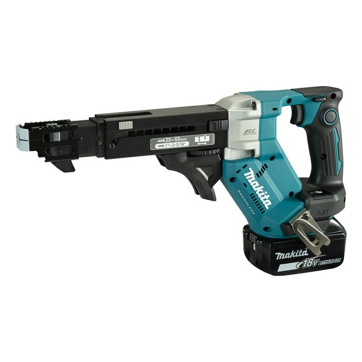 Makita DFR551RTJ LXT Auto Feed Screwdriver 18V 2 x 5.0Ah Li-ion