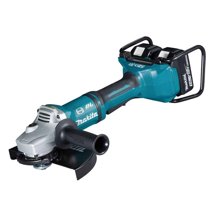 Makita DGA900PT2 Brushless LXT Angle Grinder 36V (2x18V) 2 x 5.0Ah Li-ion