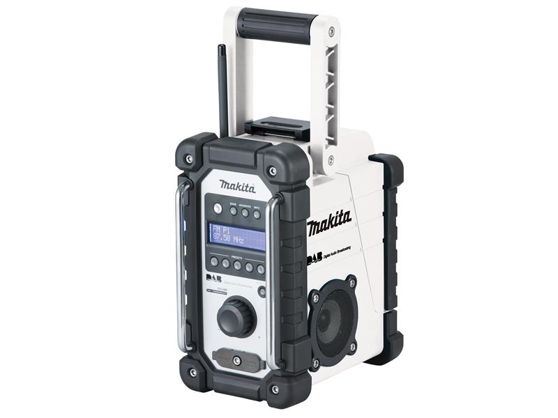 Makita DMR109W DAB Job Site Radio White 240V – Watson Hire